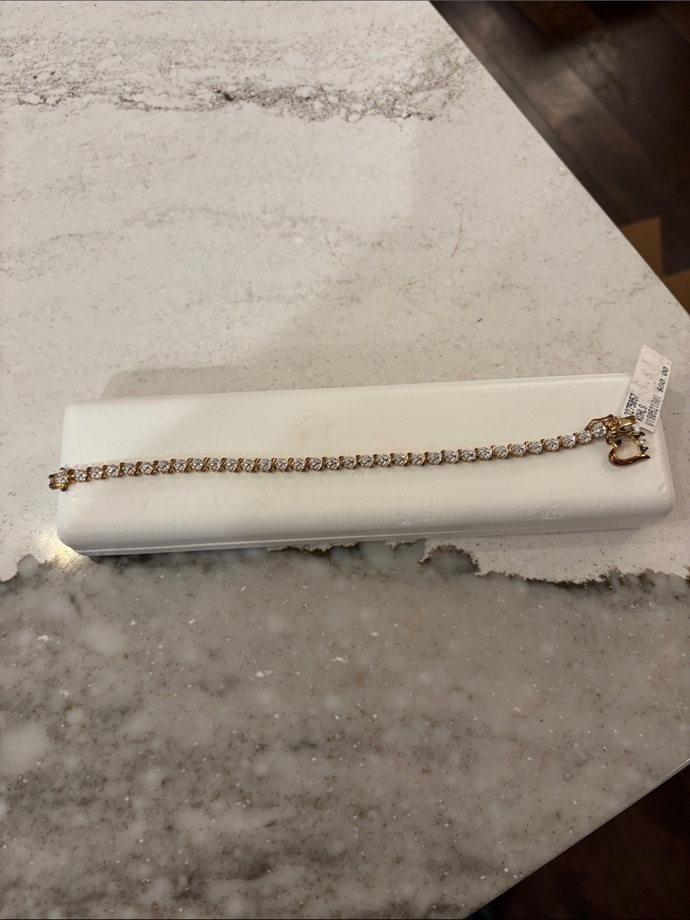 Kohl's Gold-Tone Crystal Tennis Bracelet - Gold and Clear